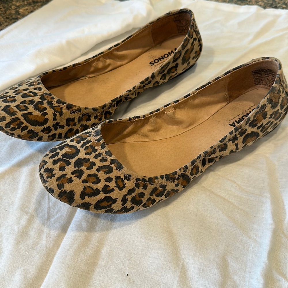 Sonoma leopard ballet flats